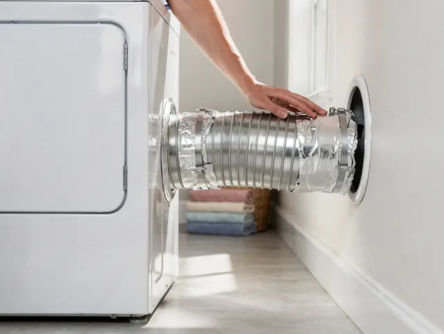 Professional dryer vent hose installation by Lakeville Dryer Vent Cleaning in Lakeville