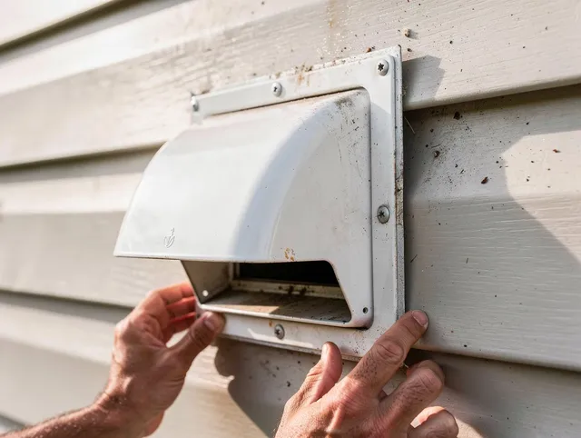 Lakeville Dryer Vent Cleaning technician delivering thorough residential dryer vent cleaning service in Lakeville
